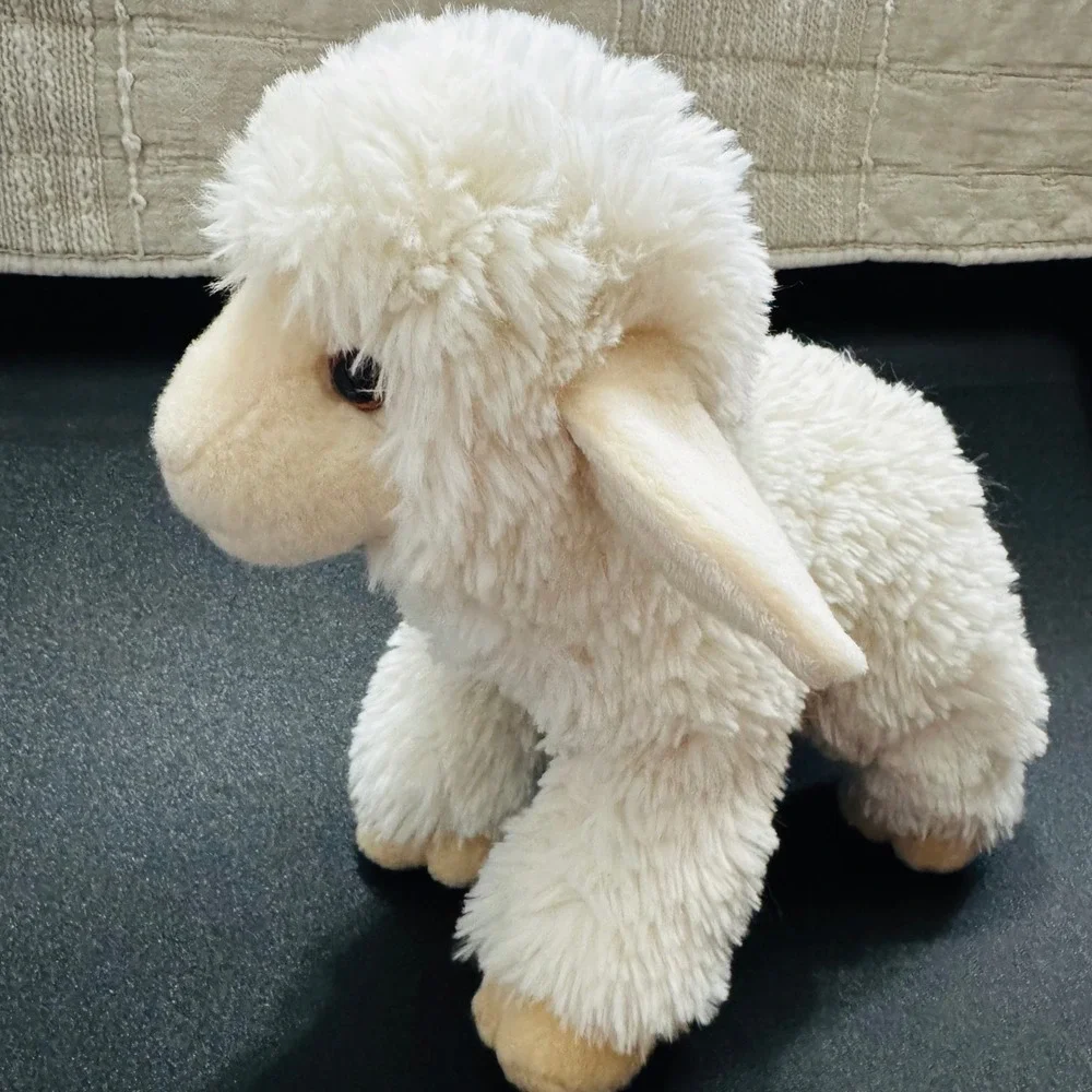 Douglas Cuddle Toys Lamb Sheep‎ Plush Cream White Stuffed Animal 10.5 Inch Long